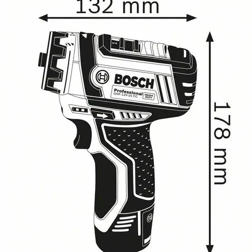 BOSCH GSR 12V-15 FC Δραπανοκατσάβιδο Μπαταρίας L-Boxx 06019F6002