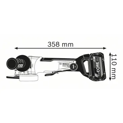 BOSCH GWX 18V-10 SC Γωνιακός Λειαντήρας Μπαταρίας με X-LOCK 0.601.7B0.401