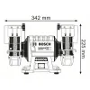 BOSCH GBG 35-15 Δίδυμος Σταθερός Τροχός 0.601.27A.300