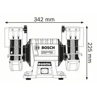 BOSCH GBG 35-15 Δίδυμος Σταθερός Τροχός 0.601.27A.300