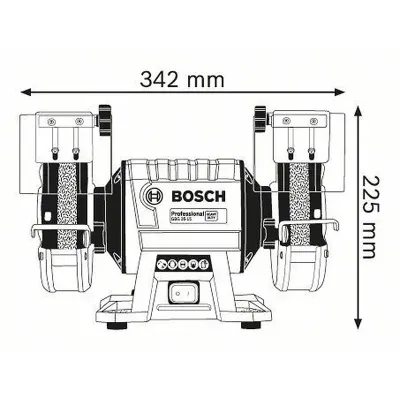 BOSCH GBG 35-15 Δίδυμος Σταθερός Τροχός 0.601.27A.300