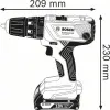 BOSCH GSB 18V-21 ΚΡΟΥΣΤΙΚΟ ΔΡΑΠΑΝΟΚΑΤΣΑΒΙΔΟ ΜΠΑΤΑΡΙΑΣ  PROFESSIONAL 0.601.9H1.102