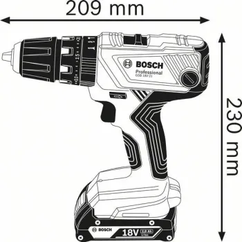 BOSCH GSB 18V-21 ΚΡΟΥΣΤΙΚΟ ΔΡΑΠΑΝΟΚΑΤΣΑΒΙΔΟ ΜΠΑΤΑΡΙΑΣ  PROFESSIONAL 0.601.9H1.102
