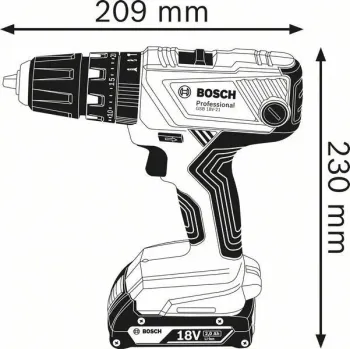 BOSCH GSB 18V-21 ΚΡΟΥΣΤΙΚΟ ΔΡΑΠΑΝΟΚΑΤΣΑΒΙΔΟ ΜΠΑΤΑΡΙΑΣ  PROFESSIONAL 0.601.9H1.102