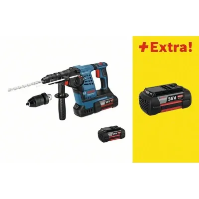 BOSCH Περιστροφικό Πιστολέτο GBH 36 VF-LI Plus με 3η μπαταρία σε L-Boxx - 0611907004