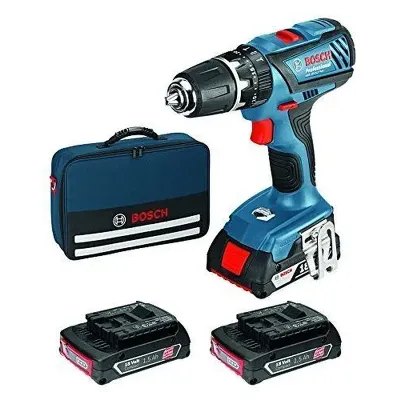 BOSCH Κρουστικό Δραπανοκατσάβιδο Μπαταρίας + 3 μπαταρίες 1,5Ah GSB 18-2-LI  06019E7101