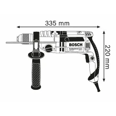 BOSCH Κρουστικό δράπανο GSB 24-2 Professional 060119C801