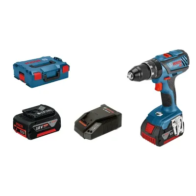 BOSCH GSB 18V-28 Κρουστικό δραπανοκατσάβιδο με 2 μπαταρίες 5,0 Ah Li-Ion 06019H4001