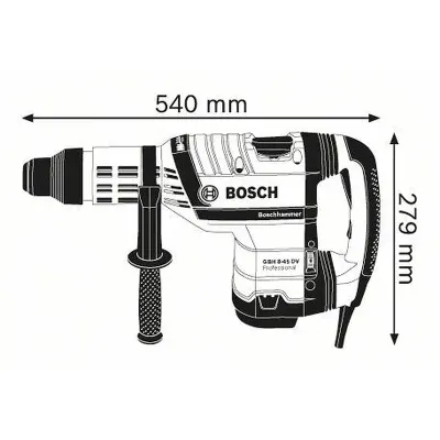 BOSCH GBH 8-45 DV Περιστροφικό πιστολέτο με SDS-max 0.611.265.000