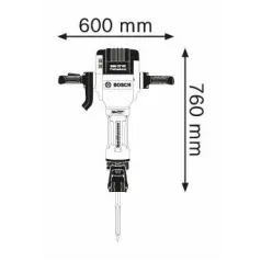 Bosch GSH 27 VC Πιστολέτο Κατεδαφίσεων 0.611.30A.000