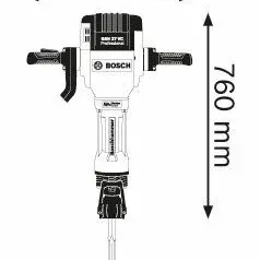 Bosch GSH 27 VC Πιστολέτο Κατεδαφίσεων 0.611.30A.000