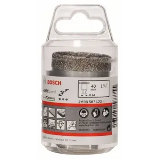 BOSCH Διαμαντοτρύπανο ξηρού τρυπήματος 40mm Dry Speed Best for Ceramic 2608587123