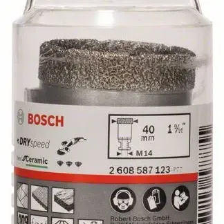 BOSCH Διαμαντοτρύπανο ξηρού τρυπήματος 40mm Dry Speed Best for Ceramic 2608587123