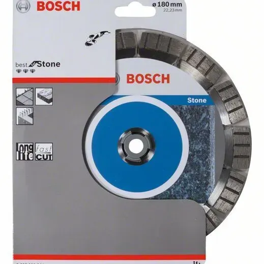 BOSCH Διαμαντόδισκος Κοπής 180mm Best for Stone 2608602644