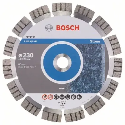 BOSCH Διαμαντόδισκος Κοπής 230mm Best for Stone 2608602645