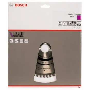 BOSCH Πριονόδισκος 210mm Multi Material 2608640511
