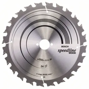 BOSCH Πριονόδισκος 250mm Speedline Wood 2608640680