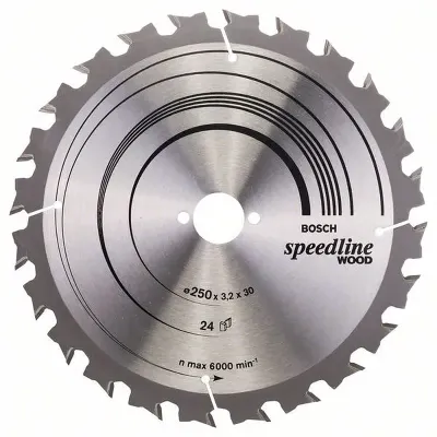 BOSCH Πριονόδισκος 250mm Speedline Wood 2608640680
