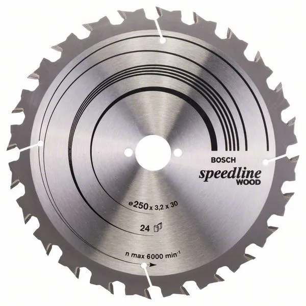 BOSCH Πριονόδισκος 250mm Speedline Wood 2608640680