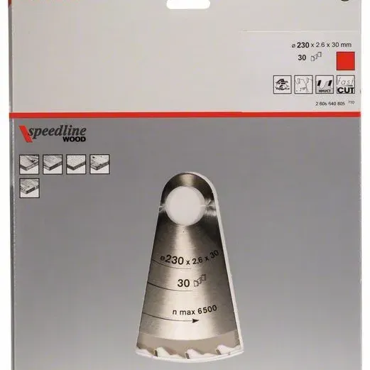 BOSCH Πριονόδισκος 230mm Speedline Wood 2608640805