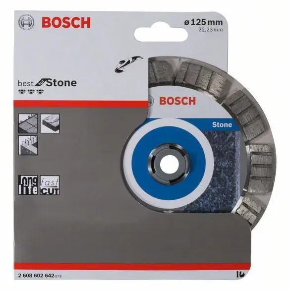 BOSCH Διαμαντόδισκος Κοπής 125mm Best for Stone 2608602642