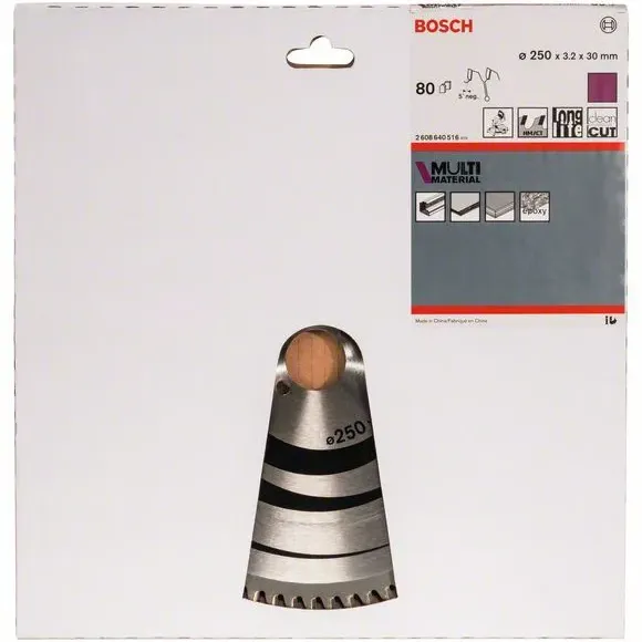 BOSCH Πριονόδισκος 250mm Multi Material 2608640516