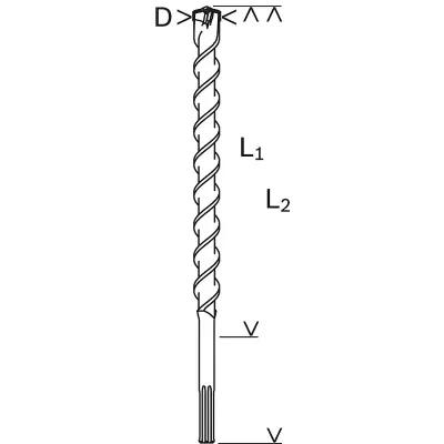 BOSCH Τρυπάνι Πιστολέτου 35X520mm SDS-max-7 2608586796