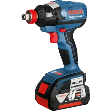 BOSCH ΣΕΤ GSB 18V-60 C Κρουστικό Δραπ-δο με GDX 18V-EC Μπουλονόκλειδο Δώρο Σκούπα 0.615.990.K05