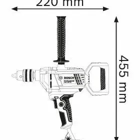 BOSCH Δραπανο με σετ εξαρτημάτων GBM 1600 RE Professional 06011B0000