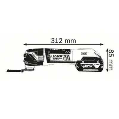 BOSCH GOP 18 V-28 Πολυεργαλειο με Δώρο Σκούπα Μπαταρίας 06018B6003