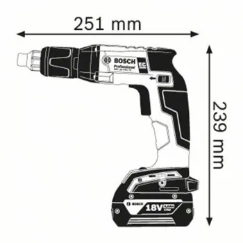 BOSCH GSR 18 V-EC TE Κατσαβίδι Γυψοσανίδων Μπαταρίας σε L-BOXX 06019C8004