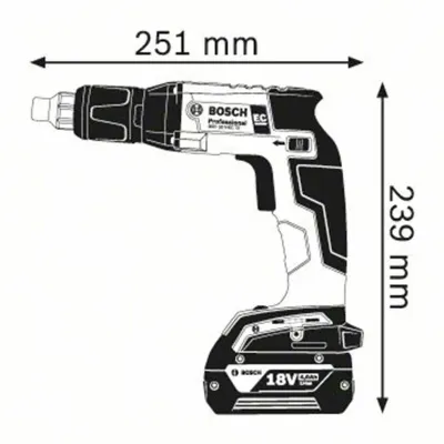 BOSCH GSR 18 V-EC TE Κατσαβίδι Γυψοσανίδων Μπαταρίας σε L-BOXX 06019C8004