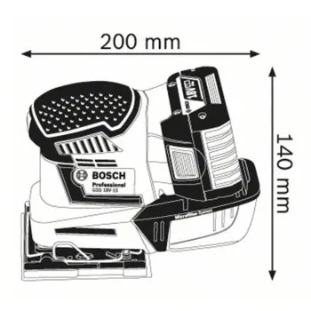 BOSCH GSS 18 V-10 Παλμικό Τριβείο Μπαταρίας 06019D0201