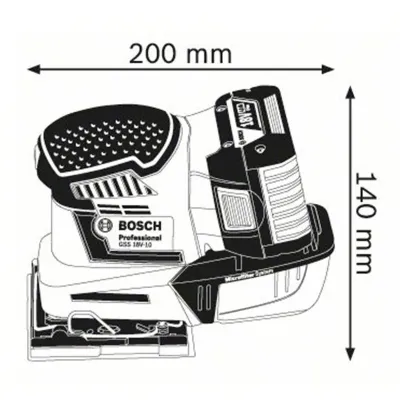 BOSCH GSS 18 V-10 Παλμικό Τριβείο Μπαταρίας 06019D0201