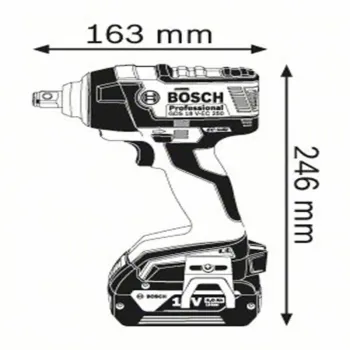 BOSCH GDS 18 V-EC 250 Παλμικό Κατσαβίδι Μπαταρίας 06019D8101