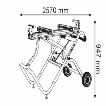 BOSCH GTA 2500 W Βάση πριονίσματος 0601B12100