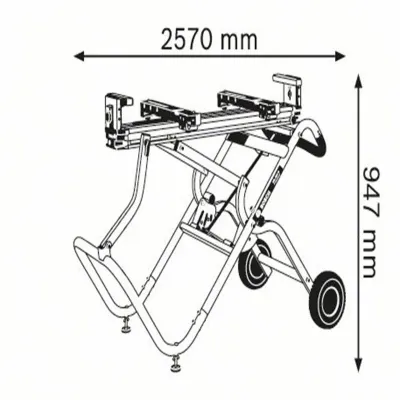 BOSCH GTA 2500 W Βάση πριονίσματος 0601B12100