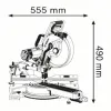 BOSCH Radial GCM 350-254 Σταθερό Φαλτσοπρίονο ΜΕ ΒΑΣΗ GTA 2600 0601B22600