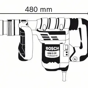 Bosch GSH 5 CE Σκαπτικό πιστολέτο με SDS-max 0.611.321.000