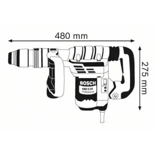 Bosch GSH 5 CE Σκαπτικό πιστολέτο με SDS-max 0.611.321.000