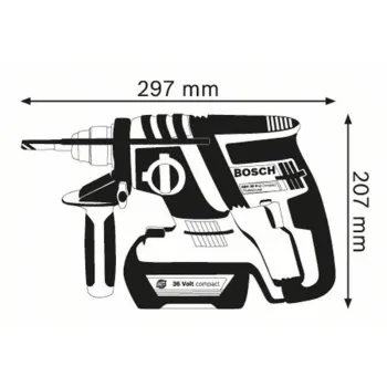 BOSCH GBH 36 V-EC Compact (1.3 Ah) Περιστροφικό πιστολέτο μπαταρίας 0611903R0H