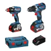 BOSCH ΣΕΤ GSB 18V-60 C Κρουστικό Δραπ-δο με GDX 18V-EC Μπουλονόκλειδο Δώρο Σκούπα 0.615.990.K05