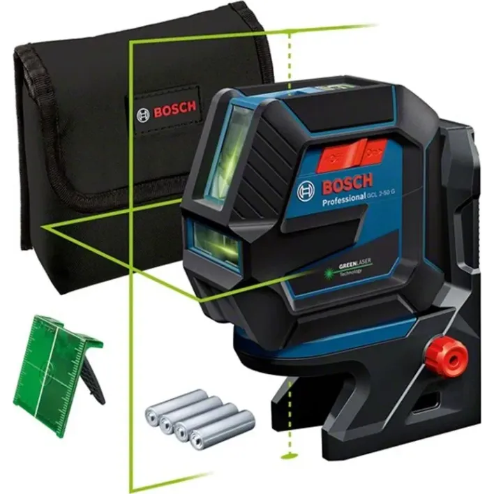 BOSCH GCL 2-50 G PROFESSIONAL ΛΕΪΖΕΡ ΓΡΑΜΜΩΝ ΜΕ ΒΑΣΗ RM 10 SOLO 0601066M00