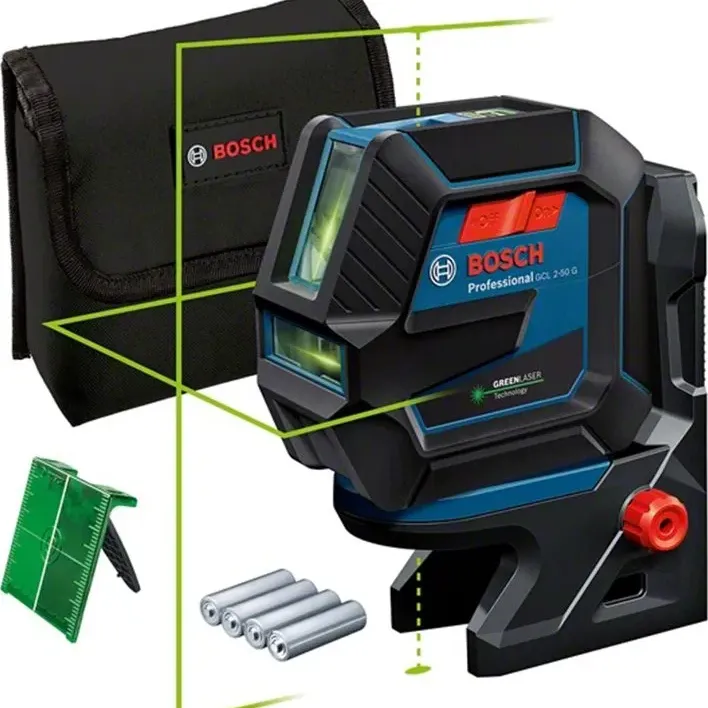 BOSCH GCL 2-50 G PROFESSIONAL ΛΕΪΖΕΡ ΓΡΑΜΜΩΝ ΜΕ ΒΑΣΗ RM 10 SOLO 0601066M00