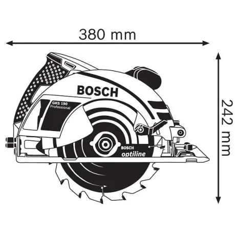 BOSCH GKS 190 ΗΛΕΚΤΡΙΚΟ ΔΙΣΚΟΠΡΙΟΝO ΧΕΙΡΟΣ 1.400W 0601623000