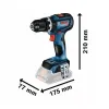 BOSCH GSB 18V-90 C PROFESSIONAL ΚΡΟΥΣΤΙΚΟ ΔΡΑΠΑΝΟΚΑΤΣΑΒΙΔΟ ΜΠΑΤΑΡΙΑΣ 2X5Ah 06019K6106