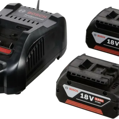 BOSCH ΣΕΤ  2 ΜΠΑΤΑΡΙΕΣ LI-ION GBA 18V 5AH + ΤΑΧΥΦΟΡΤΙΣΤΗΣ GAL 1880CV 1600A00B8J
