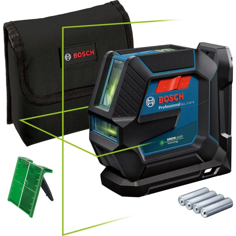 BOSCH GLL 2-15 G PROFESSIONAL  ΓΡΑΜΜΙΚΟ ΛΕΪΖΕΡ  + βάση γενικής χρήσης LB 10  0601063W00