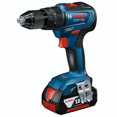 BOSCH GSB 18V-55 Professional Κρουστικό Δραπανοκατσάβιδο Μπαταρίας σε Κασετίνα με Εξαρτήματα (2x4.0Ah) 06019H530A
