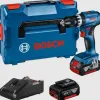 BOSCH GSB 18V-45 PROFESSIONAL ΚΡΟΥΣΤΙΚΟ ΔΡΑΠΑΝΟΚΑΤΣΑΒΙΔΟ ΜΠΑΤΑΡΙΑΣ ME 2 μπαταρίες - Ταχυφορτιστή 06019K3305